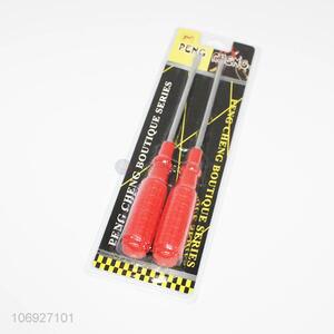 High Quality 2 Pieces Plastic Handle Screwdriver Set