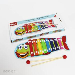 Wholesale Early Education Toy Baby Cartoon Fish Hand Knock Piano Toy