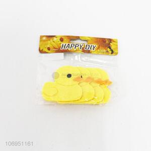 Fashion 4 Pieces Cartoon Duck Decorative Felt Sticker