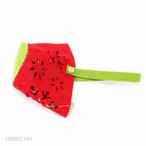 New items laser cut snowflake felt basket Christmas gifts basket