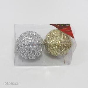 Professional supply festival decorations 2pcs plastic Christmas balls