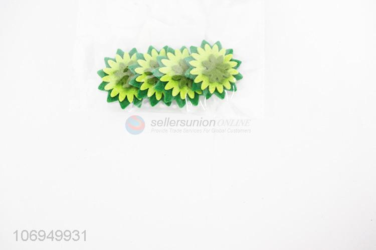 Reasonable Price 4PC Cute Flowers Shaped DIY Felt Cloth Patch