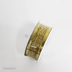 Competitve price decorative gold Christmas gift ribbon