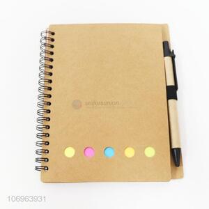 Factory Wholesale Pretty Office Stationery Spiral Journal with Pen