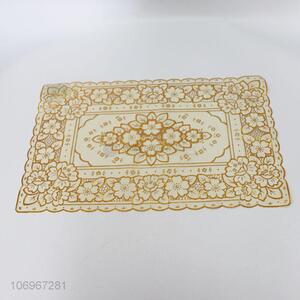 New Arrival Rectangle Placemat Gold Table Mat