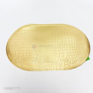 Popular Gold Alligator Pattern Metallic Leather Placemat