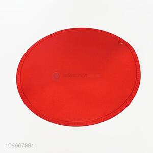 Good Quality Round Metallic Leather Placemat