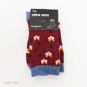 Competitive price cute fox jacquard women winter socks