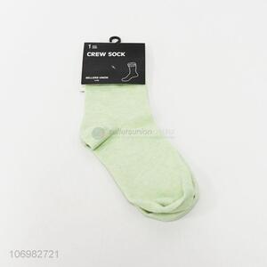 Low price soft comfortable cotton crew socks for women