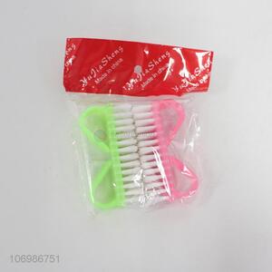 Hot sale 2pcs plastic beauty easy carry nail brush