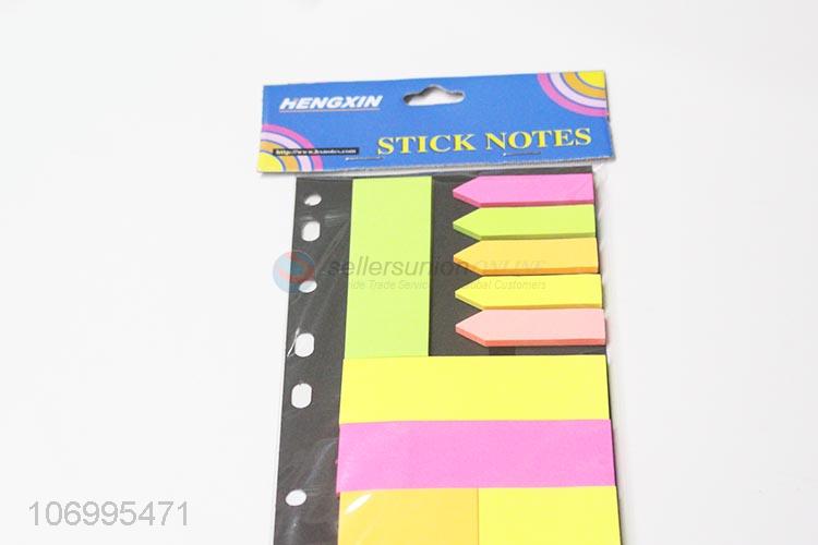 Good Sale Colorful Fluorescent Paper Sticky Note Pad