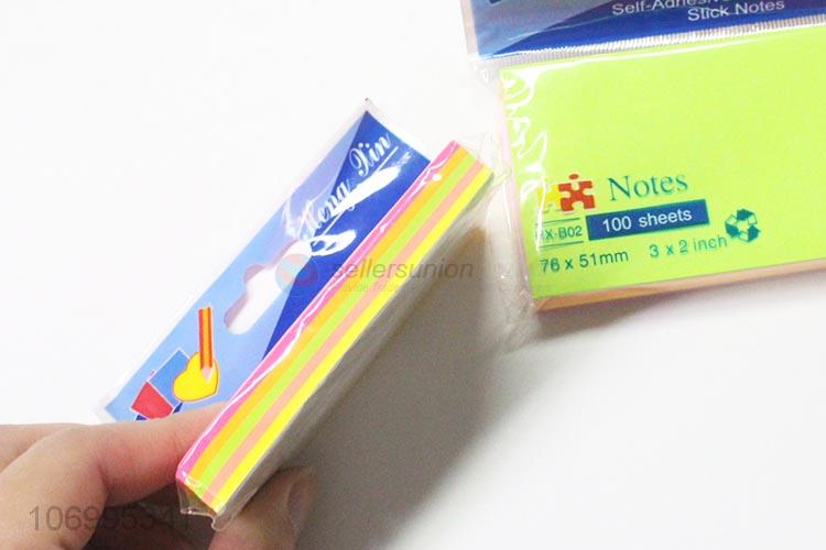 Wholesale Promotional Colorful Fluorescent Sticky Note