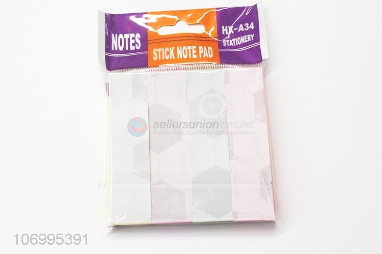 Wholesale Colorful Fluorescent Paper 100 Sheets Sticky Note Pad