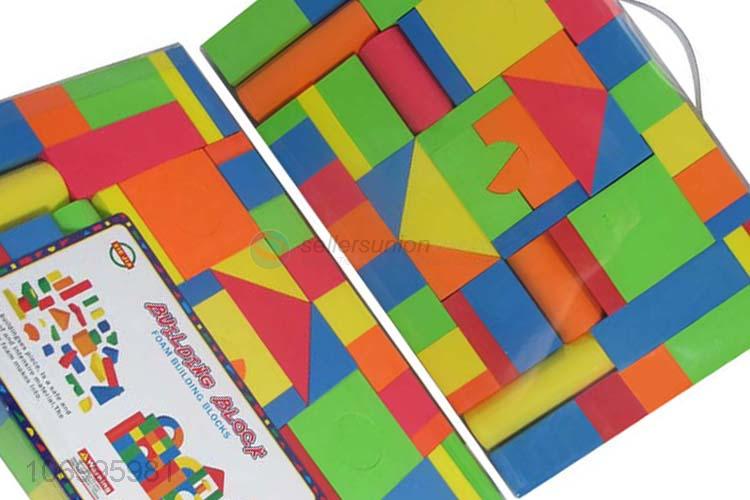 Reasonable price 56pcs colorful wooden building blocks toddler educational toys