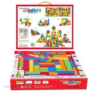 Unique design 96pcs colorful EVA building blocks kids intelligence toys