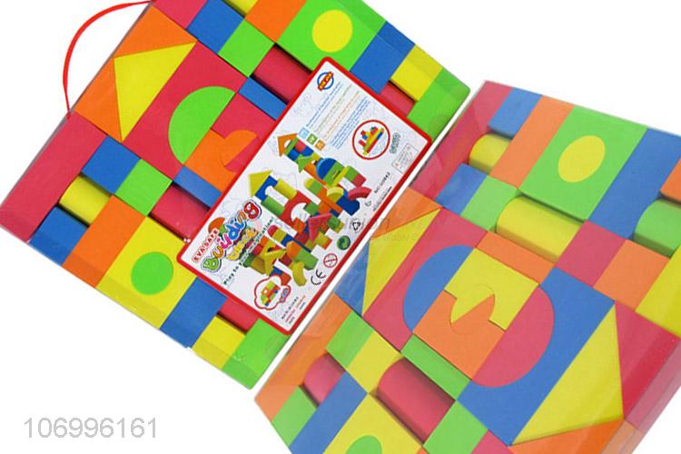 Good quality 46pcs colorful EVA building blocks toddler educational toys