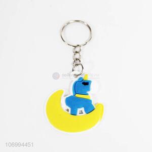 Cheap Lovely Design Silicone Keychain Unicorn Key Chain