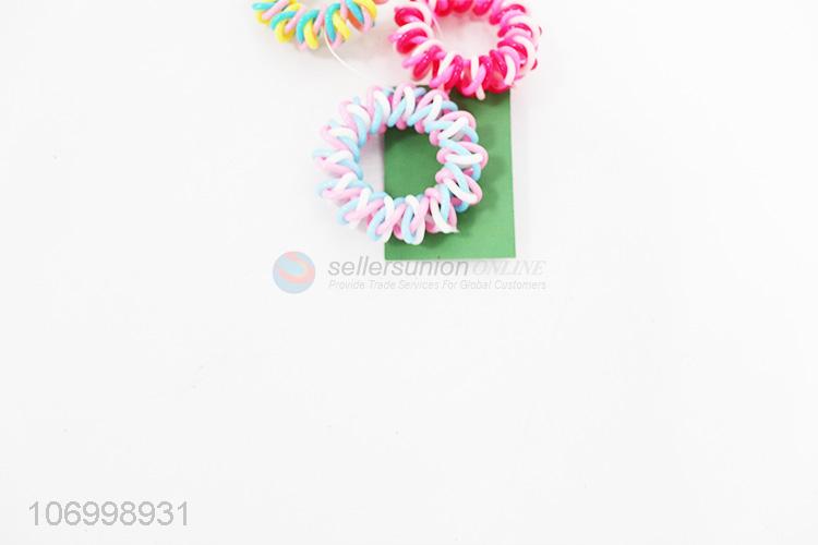 Wholesale Colorful Hair Ring Plastic Hair Rope