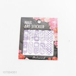 Non-toxic fashion full cover nail stickers nail accessories