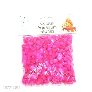 Wholesale cheap 400g rose red aquarium stone for decoration