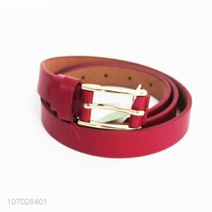 Factory direct sale plain ladies pu material belt