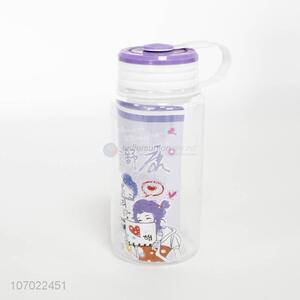 Cartoon Printing Plastic Bottle Portable Water Bottle