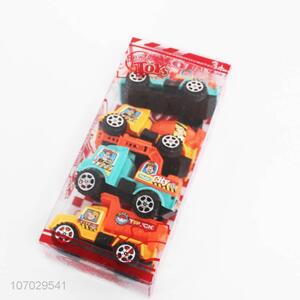 Good quality 4pcs plastic construction truck plastic toy truck