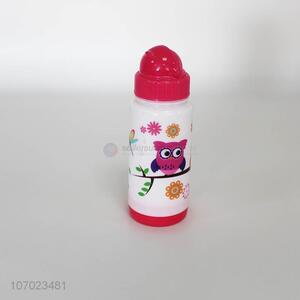 Factory price cartoon pattern plastic water bottle