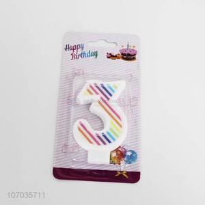 Low price fine 0-9 number candle happy birthday cake candle