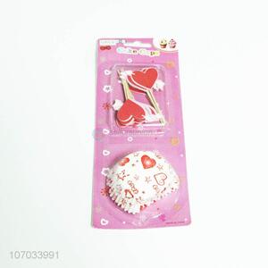 Customize  Baking greaseproof cake paper cups and cake toppers set