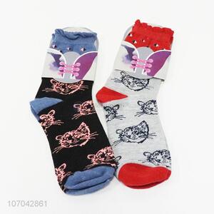 Cute Animal Pattern Soft Sock Ladies Warm Sock