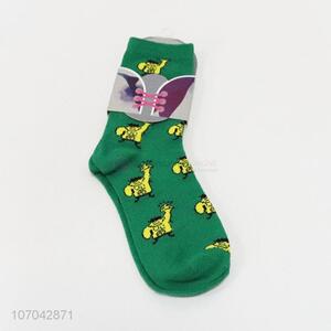 Cartoon Pattern Soft Sock Ladies Warm Sock