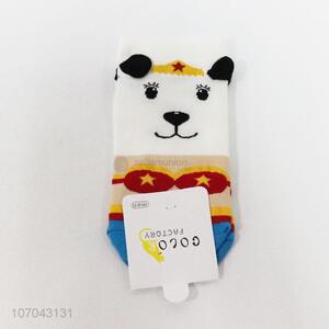 Wholesale creative cartoon dog design women low cut socks