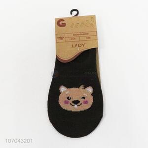 Hot sale cartoon animal pattern women ankle sock low cut sock