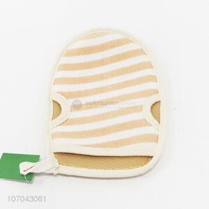 Good Quality Stripe Pattern Bath Gloves For Sale