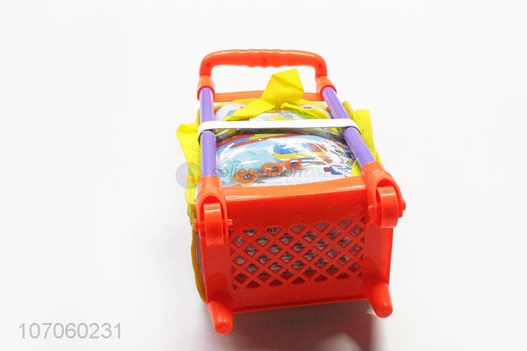 Hot Selling Educational Plastic Puzzle Building Blocks With Trolley Backpack