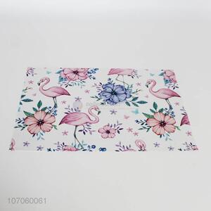 Wholesale plastic flamingo pvc placemats for dining table