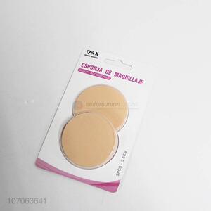 Hot Sale 2 Pieces Round Powder Puff For Makeup