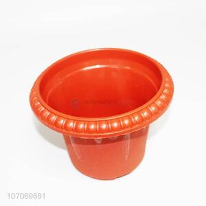 Low price red plastic flower pot plastic planter for garden