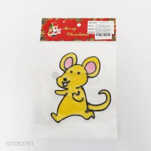 High Sales Cartoon Mouse Shaped Christmas Window Sticker for Decorative