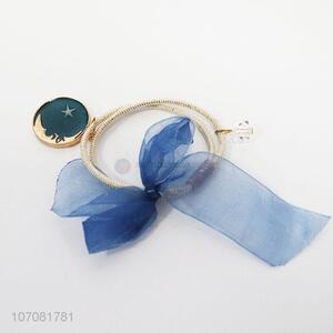 New products fashionable elegant elastic hair ring with bowknot