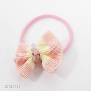 Wholesale cute high elastic polyester bowknot hair band for kids