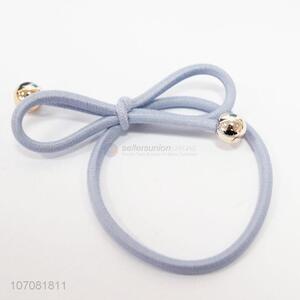 Competitive price high elastic polyester hair rope hair band with beads