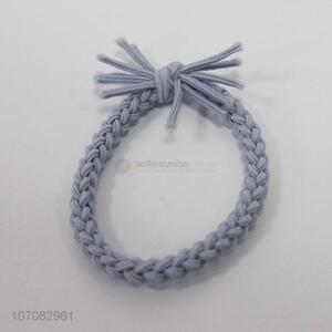 Wholesale braided high stretch polyester hair tie hair rope