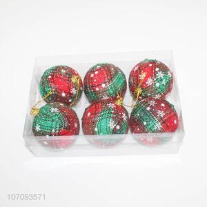 Wholesale 6 Pieces Colorful Foam Christmas Ball Christmas Decoration