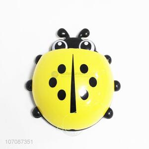 Wholesale Cute Ladybug Toothbrush Holder for Children Sucker Plastic Bathroom Shelves