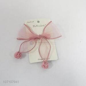 Wholesale cheap fashionable girls hairpin gauze bowknot hairpin