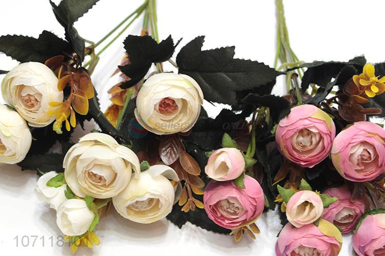 Good Sale Home Decor Simulation Flowers Plastic Fake Bouquet