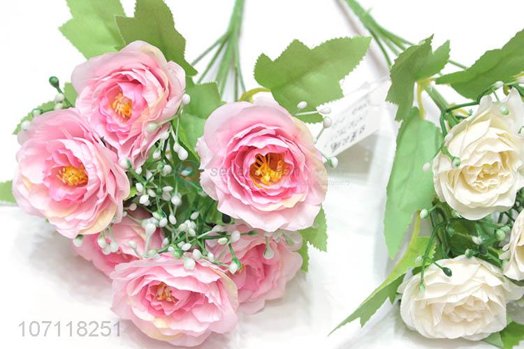 Suitable Price Artificial Rose Flowers Simulation Wedding Bouquet For Decoration