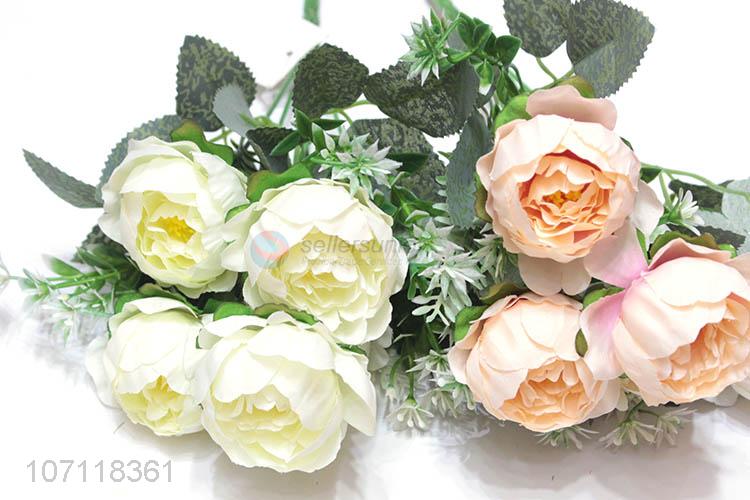 New Product Home Decorative Simulation Bouquet Plastic Fake Flower